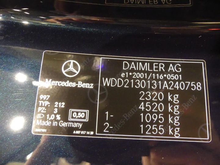 Photo 21 VIN: WDD2130131A240758 - MERCEDES-BENZ E 