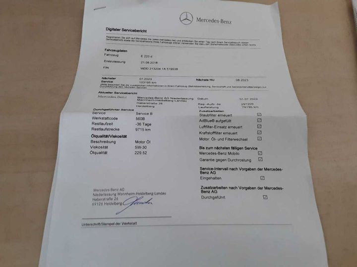 Photo 10 VIN: WDD2132041A519038 - MERCEDES-BENZ E220D 