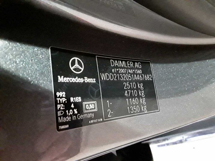 Photo 20 VIN: WDD2132051A467682 - MERCEDES-BENZ E 220 D 