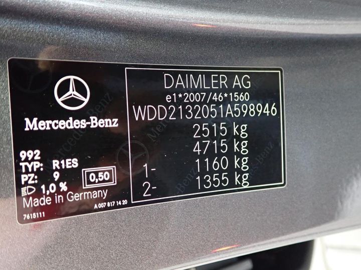 Photo 9 VIN: WDD2132051A598946 - MERCEDES-BENZ KLASA E 