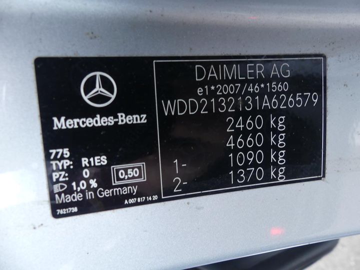 Photo 3 VIN: WDD2132131A626579 - MERCEDES-BENZ E BREAK 