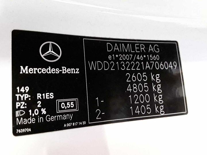 Photo 12 VIN: WDD2132221A706049 - MERCEDES-BENZ E 350 D T 9G-TRONIC 