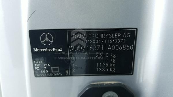 Photo 2 VIN: WDD2163711A006850 - MERCEDES-BENZ CL 500 