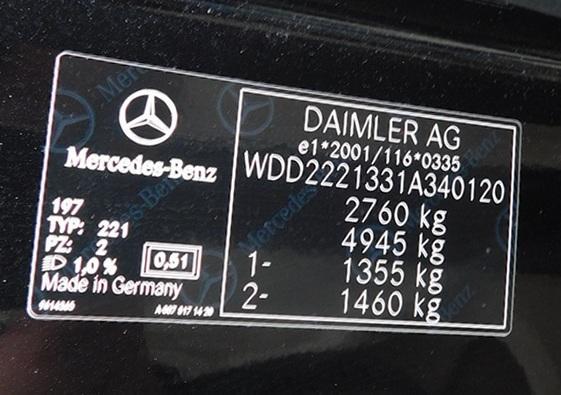 Photo 11 VIN: WDD2221331A340120 - MERCEDES-BENZ S-CLASS LONG 