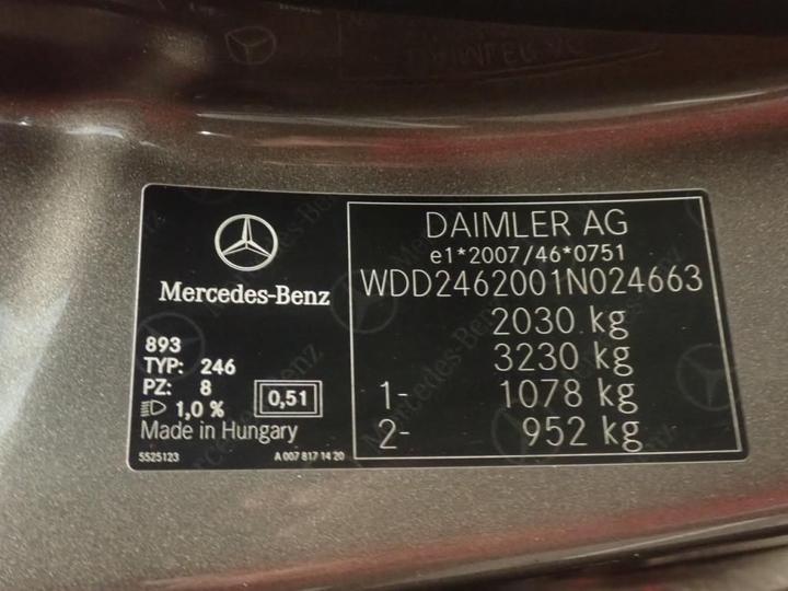 Photo 7 VIN: WDD2462001N024663 - MERCEDES-BENZ B 