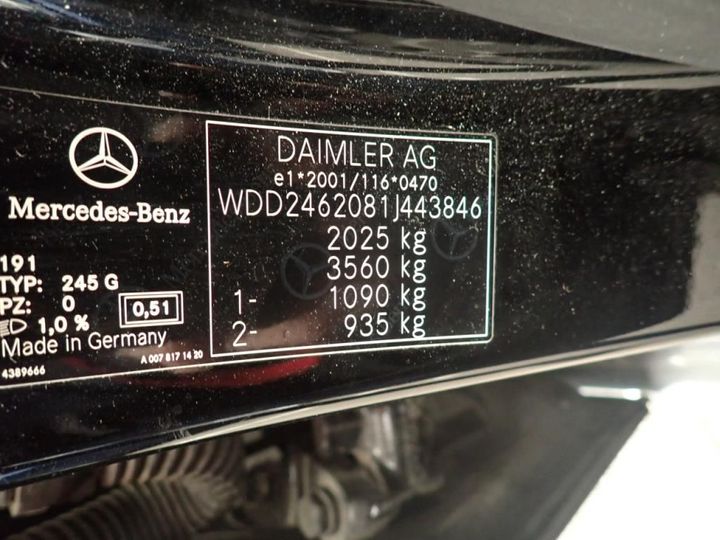 Photo 8 VIN: WDD2462081J443846 - MERCEDES-BENZ CLASSE B 