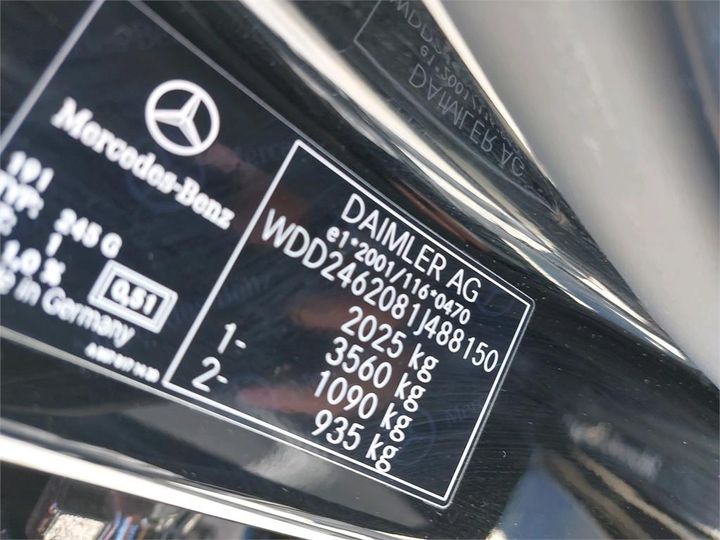 Photo 8 VIN: WDD2462081J488150 - MERCEDES-BENZ CLASSE B 