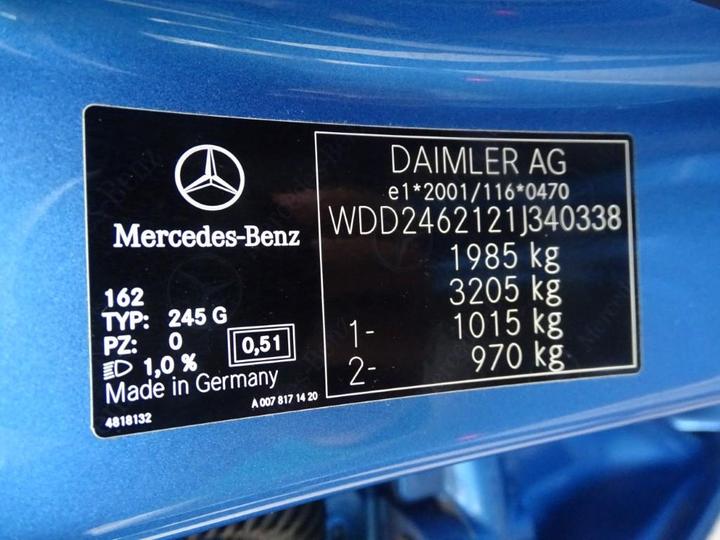 Photo 5 VIN: WDD2462121J340338 - MERCEDES-BENZ B-KLASSE 