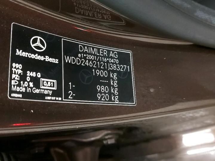 Photo 6 VIN: WDD2462121J383271 - MERCEDES-BENZ B 