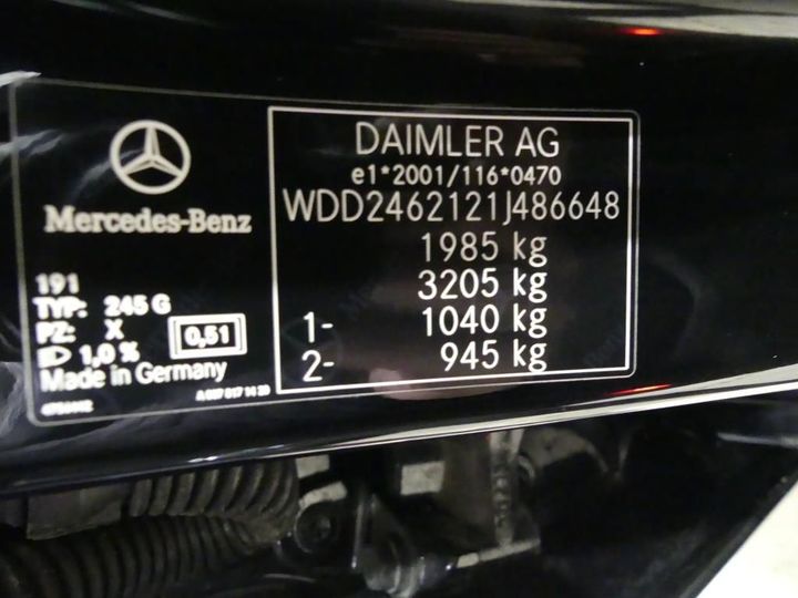 Photo 3 VIN: WDD2462121J486648 - MERCEDES-BENZ B 