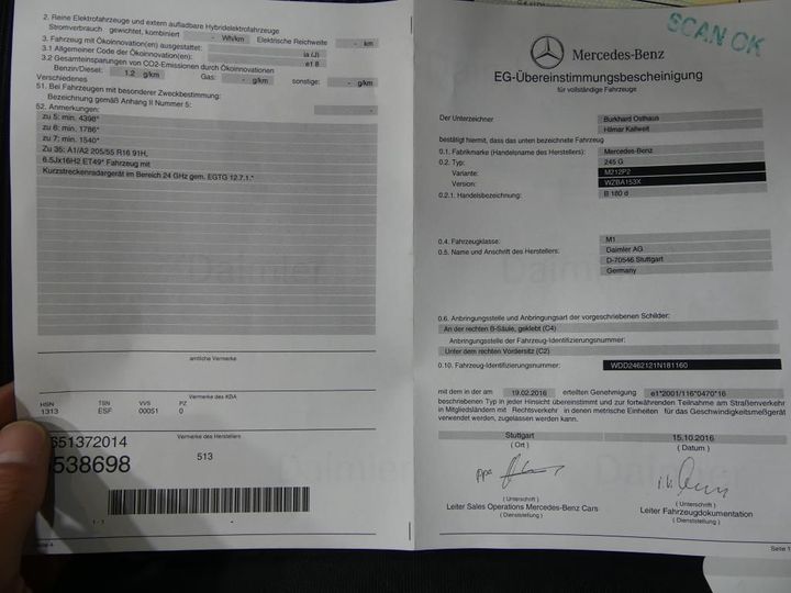 Photo 11 VIN: WDD2462121N181160 - MERCEDES-BENZ B 