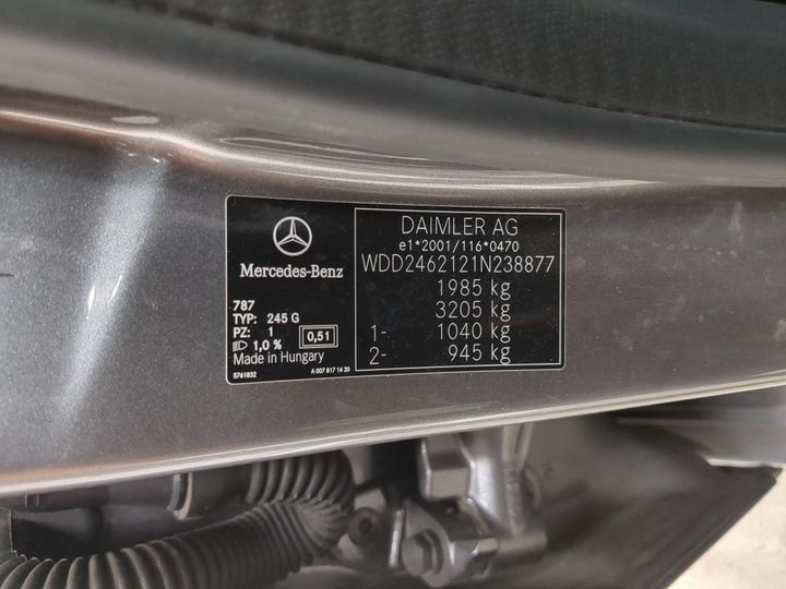 Photo 15 VIN: WDD2462121N238877 - MERCEDES-BENZ CLASSE B 