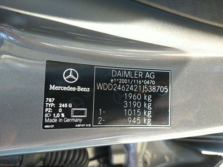 Photo 24 VIN: WDD2462421J538705 - MERCEDES-BENZ B-KLASSE 