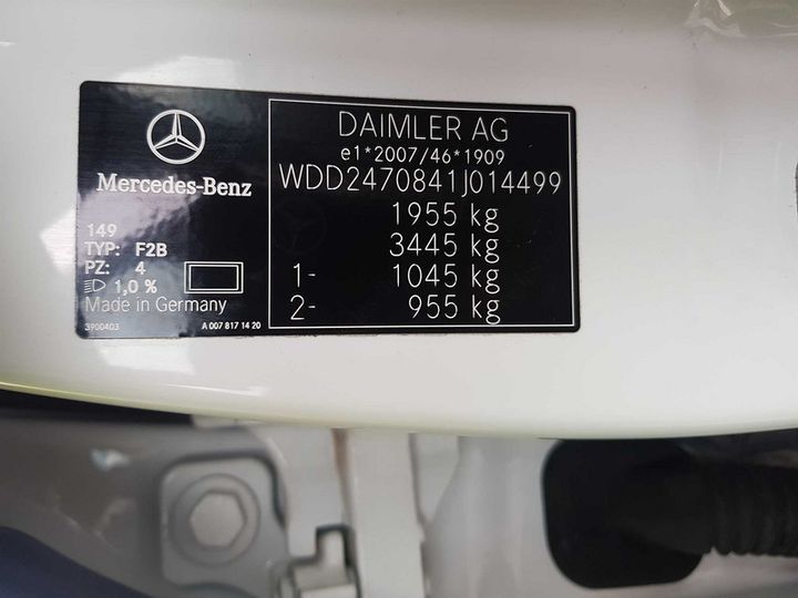 Photo 8 VIN: WDD2470841J014499 - MERCEDES-BENZ B 