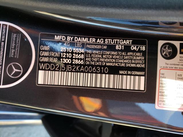 Photo 11 VIN: WDD2J5JB2KA006310 - MERCEDES-BENZ CLS 450 