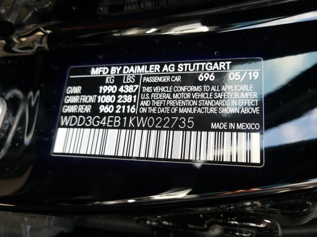 Photo 9 VIN: WDD3G4EB1KW022735 - MERCEDES-BENZ A 220 4MAT 