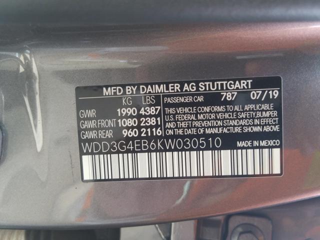 Photo 9 VIN: WDD3G4EB6KW030510 - MERCEDES-BENZ A 220 4MAT 