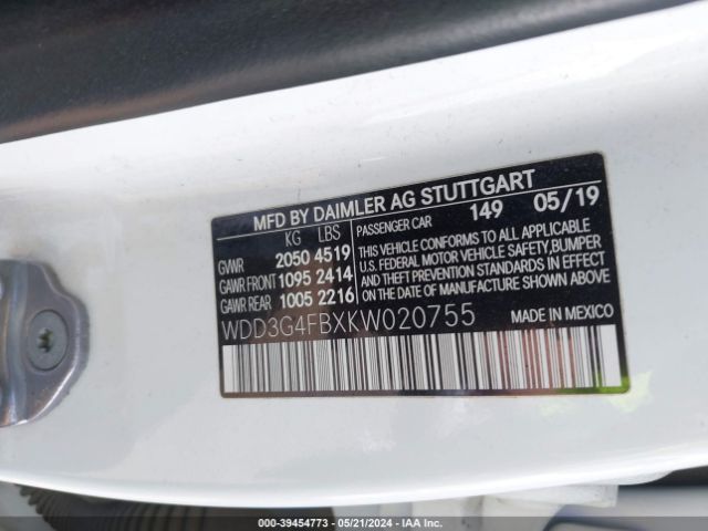 Photo 8 VIN: WDD3G4FBXKW020755 - MERCEDES-BENZ A 220 