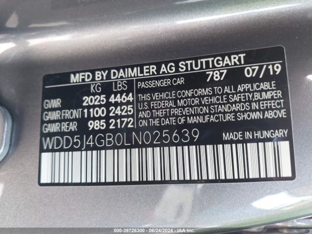 Photo 8 VIN: WDD5J4GB0LN025639 - MERCEDES-BENZ CLA-CLASS 