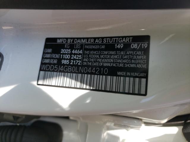 Photo 9 VIN: WDD5J4GB0LN044210 - MERCEDES-BENZ CLA 250 