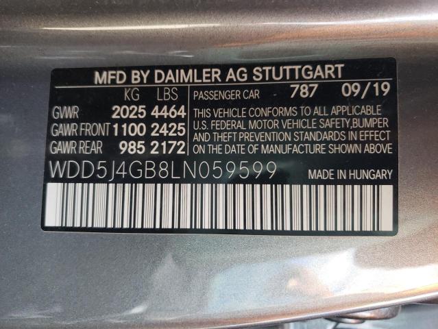 Photo 9 VIN: WDD5J4GB8LN059599 - MERCEDES-BENZ CLA 250 