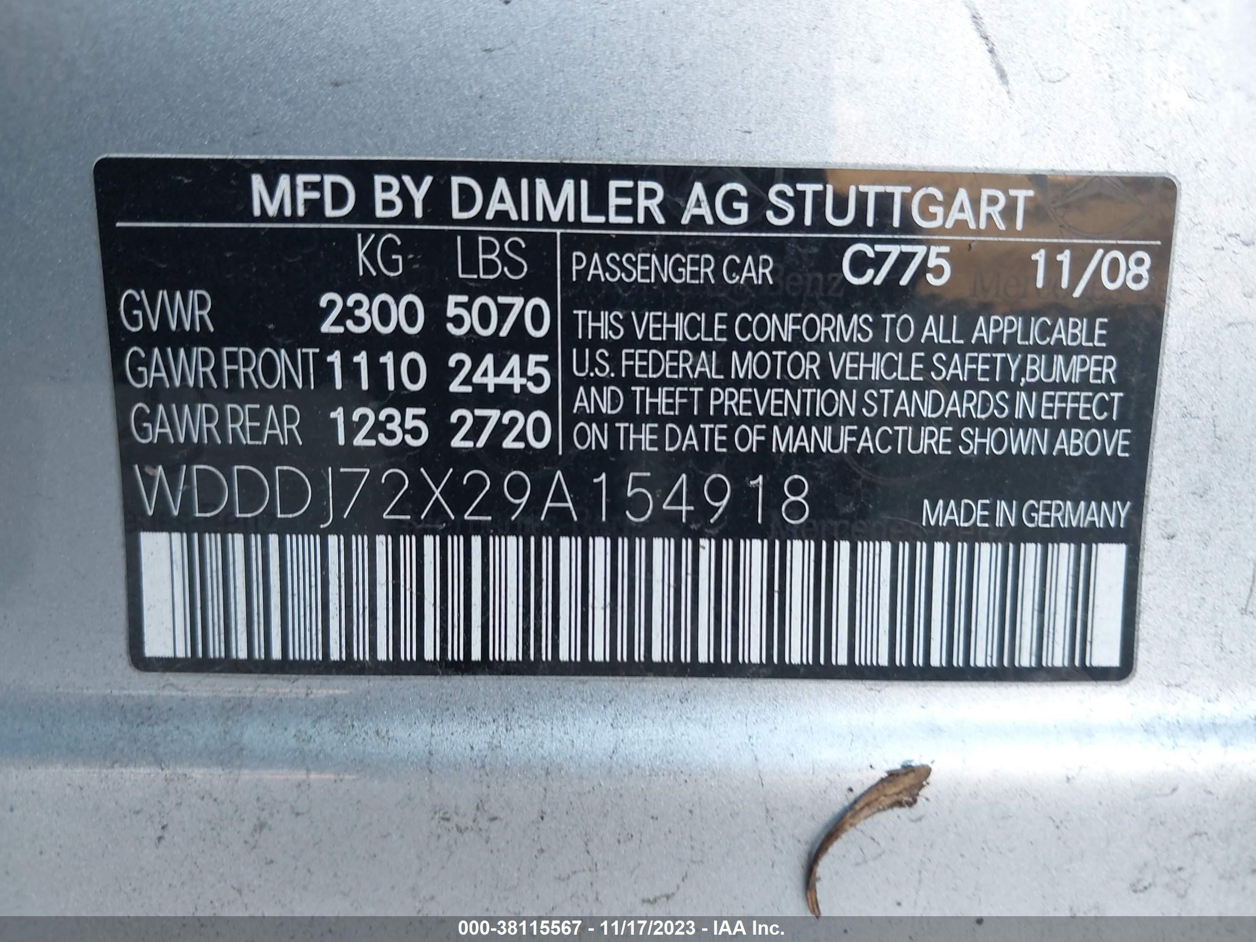 Photo 8 VIN: WDDDJ72X29A154918 - MERCEDES-BENZ CLS-KLASSE 