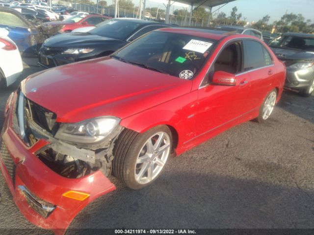 Photo 1 VIN: WDDGF4HB0CA599559 - MERCEDES-BENZ C-CLASS 