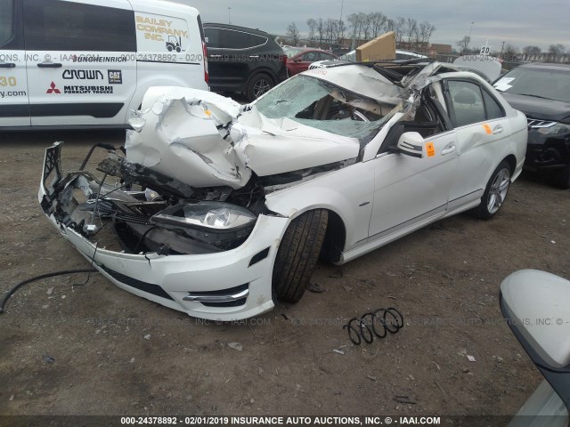 Photo 1 VIN: WDDGF4HB0CR202059 - MERCEDES-BENZ C-CLASS 