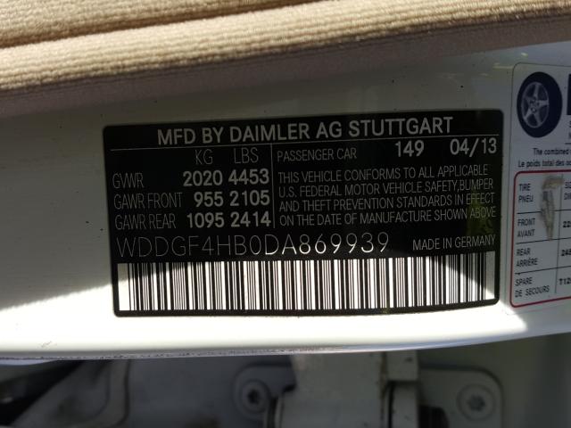 Photo 9 VIN: WDDGF4HB0DA869939 - MERCEDES-BENZ C 250 