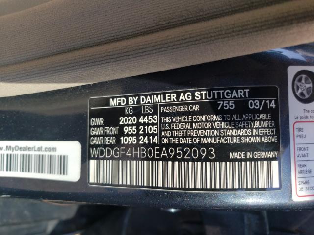 Photo 9 VIN: WDDGF4HB0EA952093 - MERCEDES-BENZ C 250 