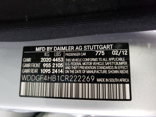 Photo 9 VIN: WDDGF4HB1CR222269 - MERCEDES-BENZ C 250 