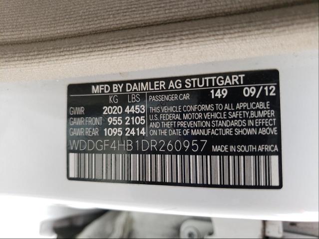 Photo 9 VIN: WDDGF4HB1DR260957 - MERCEDES-BENZ C 250 