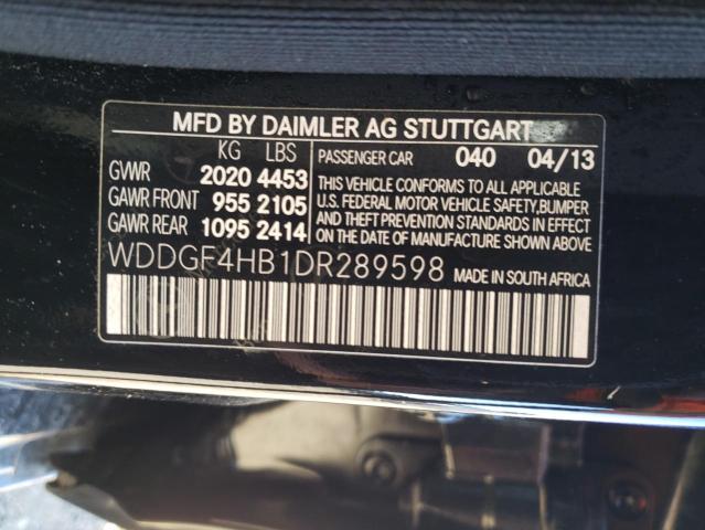 Photo 11 VIN: WDDGF4HB1DR289598 - MERCEDES-BENZ C-CLASS 