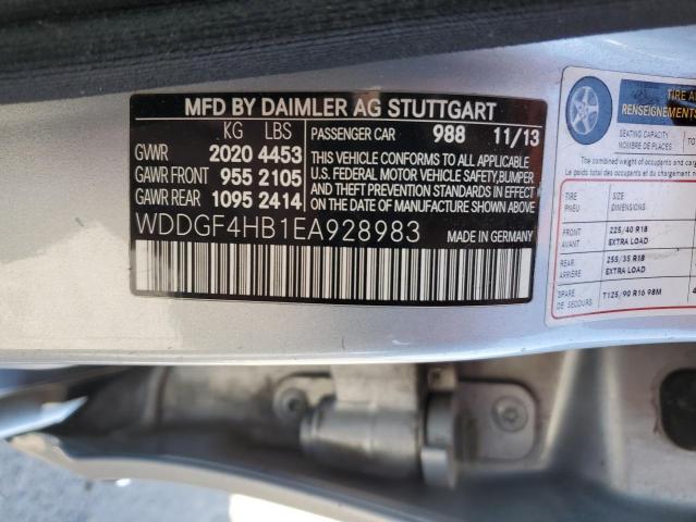 Photo 11 VIN: WDDGF4HB1EA928983 - MERCEDES-BENZ C 250 