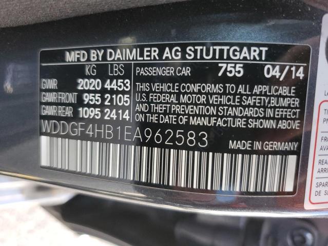 Photo 11 VIN: WDDGF4HB1EA962583 - MERCEDES-BENZ C 250 