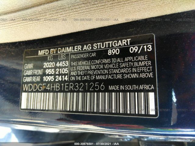 Photo 8 VIN: WDDGF4HB1ER321256 - MERCEDES-BENZ C-CLASS 