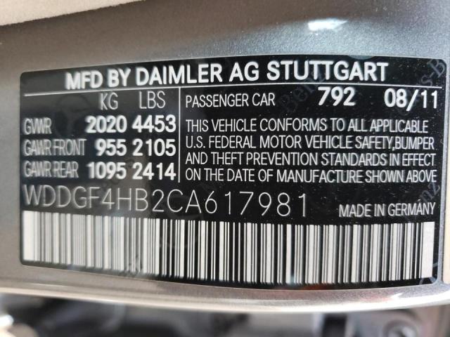 Photo 9 VIN: WDDGF4HB2CA617981 - MERCEDES-BENZ C 250 