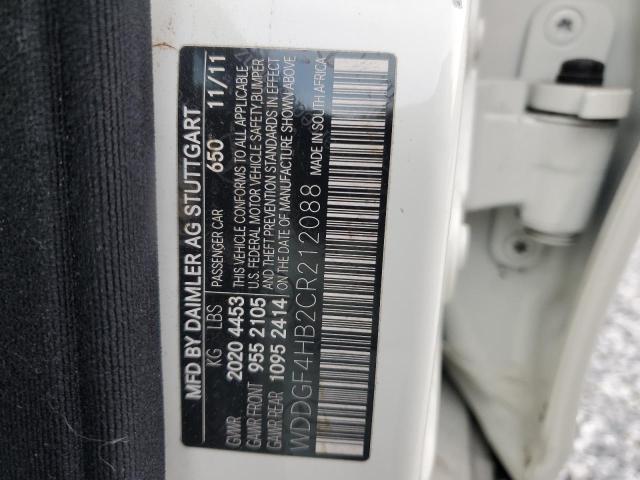 Photo 12 VIN: WDDGF4HB2CR212088 - MERCEDES-BENZ C 250 