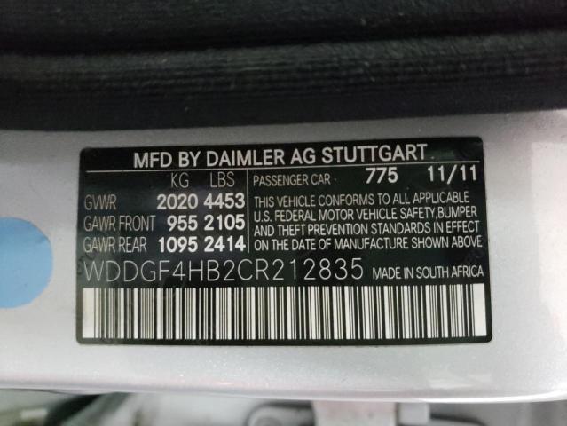 Photo 9 VIN: WDDGF4HB2CR212835 - MERCEDES-BENZ C 250 