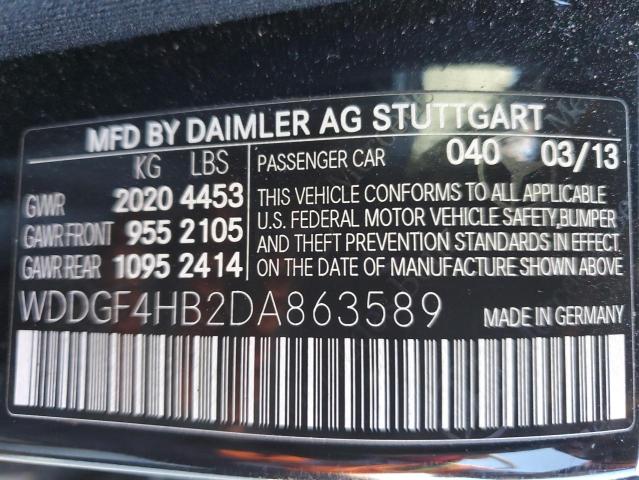 Photo 11 VIN: WDDGF4HB2DA863589 - MERCEDES-BENZ C 250 