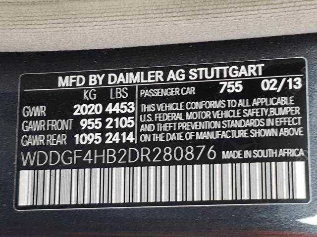 Photo 9 VIN: WDDGF4HB2DR280876 - MERCEDES-BENZ C 250 