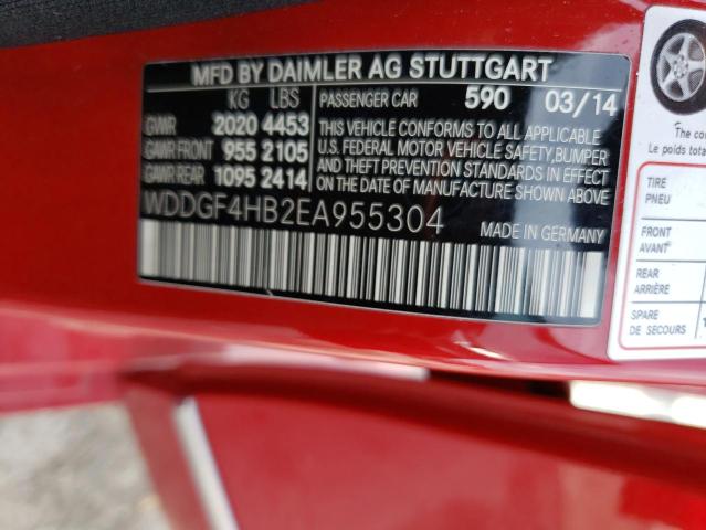 Photo 9 VIN: WDDGF4HB2EA955304 - MERCEDES-BENZ C 250 