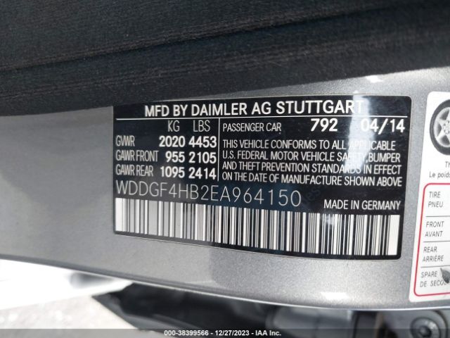 Photo 8 VIN: WDDGF4HB2EA964150 - MERCEDES-BENZ C 250 