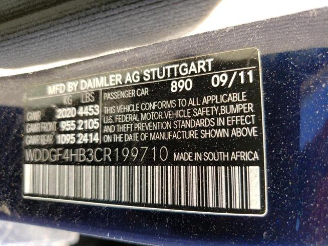 Photo 11 VIN: WDDGF4HB3CR199710 - MERCEDES-BENZ C-KLASSE 