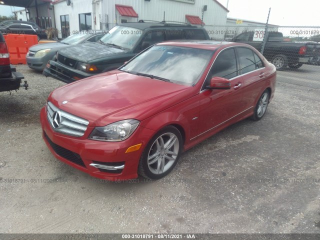 Photo 1 VIN: WDDGF4HB3CR221754 - MERCEDES-BENZ C-CLASS 