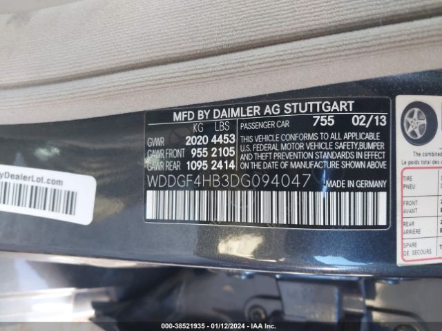 Photo 8 VIN: WDDGF4HB3DG094047 - MERCEDES-BENZ C 250 