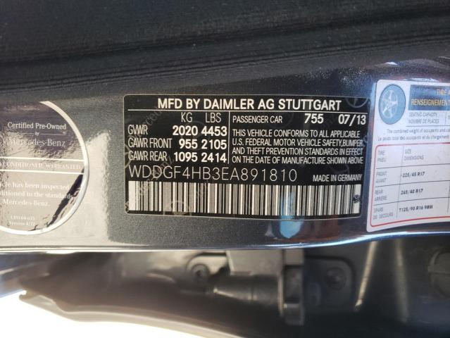 Photo 9 VIN: WDDGF4HB3EA891810 - MERCEDES-BENZ C 250 