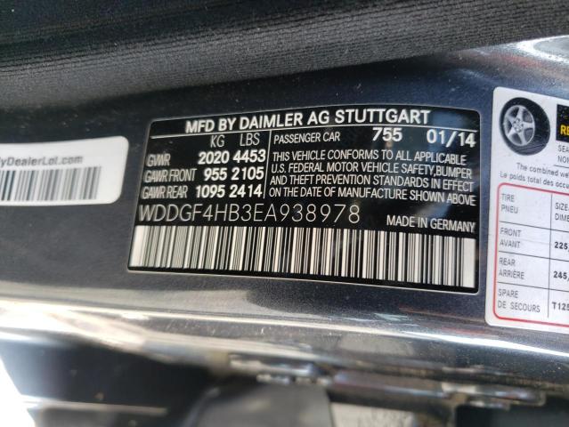 Photo 11 VIN: WDDGF4HB3EA938978 - MERCEDES-BENZ C 250 