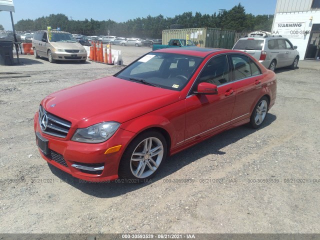 Photo 1 VIN: WDDGF4HB3EG222076 - MERCEDES-BENZ C-CLASS 