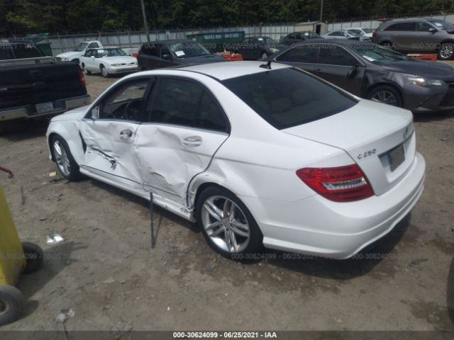 Photo 2 VIN: WDDGF4HB3ER316463 - MERCEDES-BENZ C-CLASS 